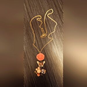 Rose & Charm Necklace